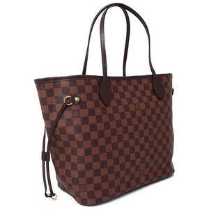 Louis Vuitton Bag Neverfull Tote Pouch Damier